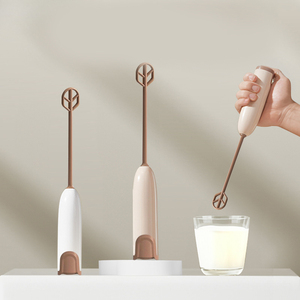 Frullino per latte elettrico a mano frullino per uova rotativo automatico crema per Cappuccino da caffè frusta e frusta in miscela schiumosa miscelatore da cucina agitatore - Product Image 3