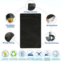 Conception numérique Logo imprimé personnalisé Mylar plastique 3.5g 7g 14g 28g Stand-up Baggies Zip Lock alimentaire Mylar pochette sac