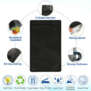 Digital Design Logo Printed Custom Mylar Plastic 3.5g 7g 14g 28g Stand-up Baggies Zip Lock Food Mylar Pouch <strong>Bag</strong> - Product Image 4