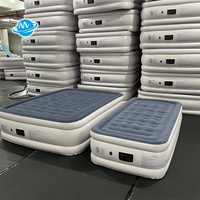 Auto un homme lit gonflable invité taille double lit gonflable pompe de gonflage chaise longue lit extérieur matelas en gros