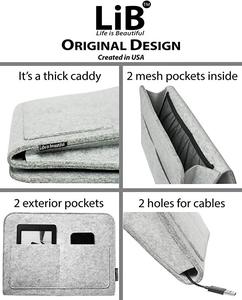 Multi Functional Set Stuff Organizer Pockets <strong>Bed</strong> Hanging Storage Felt Bedside <strong>Caddy</strong> for Living Room - Product Image 3