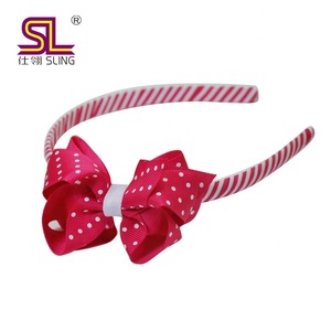 Hot Sale <strong>Navy</strong> Double Layered Flower <strong>Headband</strong> for Kids - Product Image 2