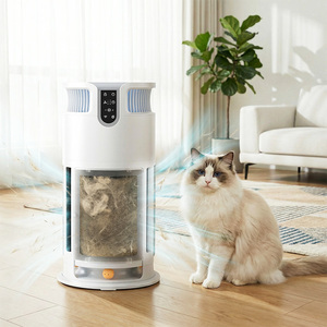 Purificateur d'<span class=keywords><strong>air</strong></span> pour animaux domestiques, 3 vitesses de ventilation, indicateur PM2.5 à 4 couleurs, capture les poils de chat en suspension, griffoir en sisal intégré - Product Image 5