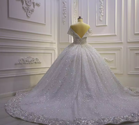 2024 nouveauté personnalisé Premium luxe grande taille hors épaule Sequin dentelle robe de mariée élégante robe de mariée