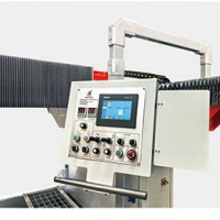 Scie à pont Hualong Machinery HLSQ-450 pour la découpe des bords de pierres en granit, marbre et quartz