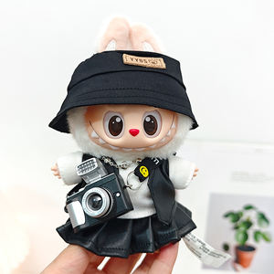 Labubu Soft Toy Doll Blind Box Accesorios Chaqueta de cuero de moda Pantalones y falda Set - Product Image 5