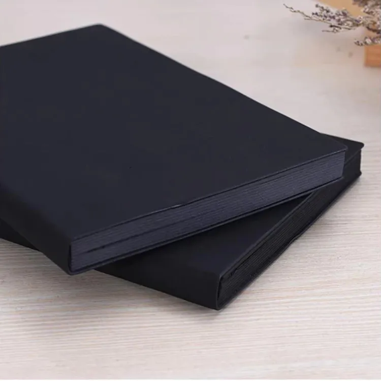 Graffiti hand-painted black inner page painting book A7 simple notepad black cardboard diary black page notebook