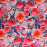Safa Textile Imprimé Personnalisé Motifs Floraux Numériques Satin Soyeux Lisse Tissu pour Femmes Vêtements