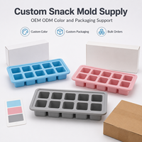 Molde de Silicona para Porciones de Yogur, Bandeja de 10 Cavidades para Postres de Frutas y Preparación de Alimentos para Niños
