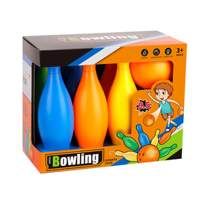 Juego de bolas de Bolos de plástico de 7 piezas al por mayor, juego deportivo de bolos <span class=keywords><strong>para</strong></span> interior y exterior <span class=keywords><strong>para</strong></span> niños - Product Image 4