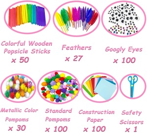 Venta al por Mayor de 1200 Piezas de Materiales para Manualidades, Juguetes Educativos para Niños, Set de Decoración para la Escuela - Product Image 3