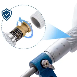 DASQUA micrometro esterno Ultra-precisione di qualità industriale <span class=keywords><strong>0</strong></span>-25mm con mandrino in acciaio inossidabile e punte in metallo duro - Product Image 3