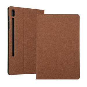 Housse de support de tablette folio en cuir artificiel PU ultra-mince de luxe pour <span class=keywords><strong>Samsung</strong></span> TAB S7 T870/875 - Product Image 1