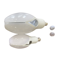 Bohlam LED SMD Bentuk Olive E27 30W-80W AC220-240V CRI80 20000 Jam Lampu Taman Luar Ruangan 3000K/4000K/6500K 3000 Lumens