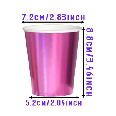 Tasses à alcool Rose Madder x25
