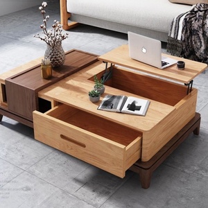 Mesa de Centro Plegable Moderna de Hierro con Mecanismo de Elevación, Grosor de 2.0 mm, Color Negro, con Bisagra de Resorte Oculta para Sala de Estar y Cocina - Product Image 6