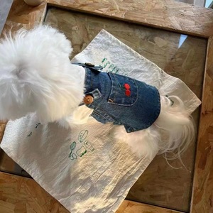 New denim skirt for dogs, cats, and <b>teddy</b> <b>bears</b> - spring/summer <b>small</b> dog clothing. - Product Image 2