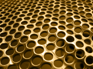 Factory Wholesale Gold Perforated <b>Brass</b> <b>Sheet</b> Ultra-Thin Perforated Plate Customized Size Bright Color ISO9001 ROHS Certified - Product Image 3