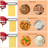 Coupe-pâtes électrique en acier inoxydable de style italien pour spaghetti et fettuccine, 300W, facile à utiliser, pour usage domestique et commercial
