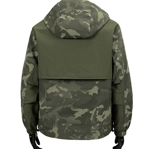 Custom Camouflage Men's Half-zip Windproof <b>Jacket</b>, Suitable for Outdoor Hiking, Hooded Pullover, Outdoor Windproof <b>Jacket</b> - Product Image 3