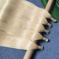 Vente en gros sans trame 613 Boho en vrac cheveux humains tressage cheveux pré-extensible en vrac 100% brut vierge os droit blond Extension de cheveux