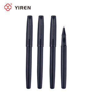 <span class=keywords><strong>Yiren</strong></span> ปากกาลูกกลิ้งสีดำด้านจัดส่งรวดเร็วปากกาโลหะลูกกลิ้งโลโก้ออกแบบแบรนด์ได้ตามต้องการ - Product Image 2