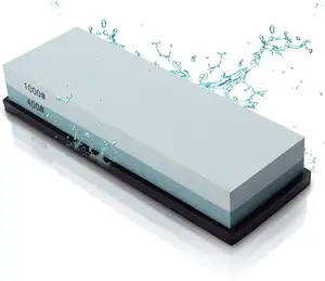 400/1000 Kieselstein Doppelwasser-Whetstone-Set Küchenmesser Schärfstein Schleifwerkzeuge für scharfes Messerpflege
