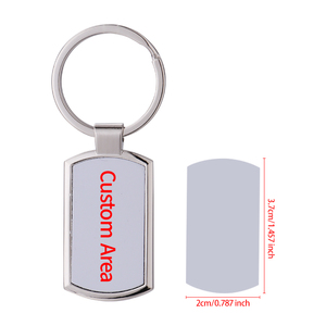 Chất lượng cao Keyring chủ thăng hoa Keychain thăng hoa trống Móc chìa khóa - Product Image 2
