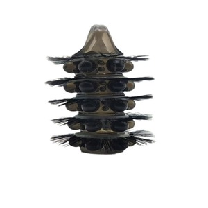 Juguete sexual para parejas con cuentas explosivas, manga de ojo de oveja, bucle de lana multicapa negro transparente, producto para adultos - Product Image 4