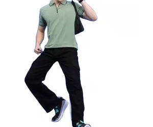 Chemises polo - Nouveautés - Vente chaude - Chemises polo unies décontractées personnalisées modernes pour hommes - Respirantes - Grandes tailles - Chemises polo de haute qualité en solde - Product Image 6