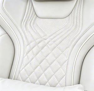 Asiento de Capitán VIP Personalizado, Tapizado en Cuero Nappa con Diseño de Diamantes, con Masaje y Ventilación, Tipo Aviación, para Modificación de Vans y MPV - Product Image 4