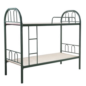 Round Tube Adult Cheap Hostel Heavy Duty <b>Single</b> Bunk Green Steel <b>Bed</b> Buy School Furniture - Product Image 5