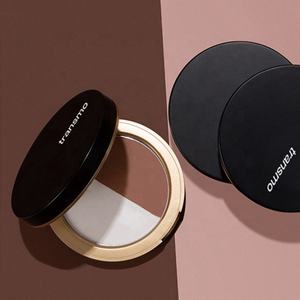 Travel-Friendly OEM Compact Powder Case with Mirror Wholesale OEM Black <b>Blush</b> Plastic Tubes - Product Image 2