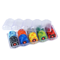 YH 43/45mm épaisseur gros jeu mat acrylique Poker puce cas vague Casino puces emballage plateau