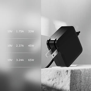 Chargeur d'ordinateur portable 65W PD OTP Q75-2 19V 1.75A, adaptateur secteur avec câble rétractable pour ASUS Chromebook C300M/X200MA Series, charge rapide - Product Image 5