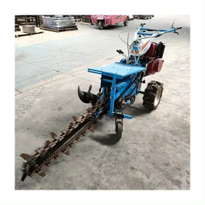 Double Chain Small Hand Trencher Orchard <b>Machine</b> <b>Walking</b> Excavating <b>Machine</b> - Product Image 2