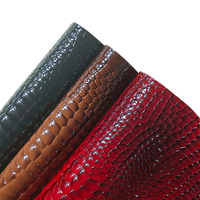 Produit pour siège de voiture sac à main sac à main boîte d'emballage motif crocodile cuir synthétique brillant dégradé PVC matériau de rembourrage