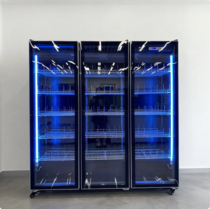 Enfriador de Bebidas Vertical de Doble Puerta para Supermercado con Enfriamiento por Ventilador para Uso Comercial Independiente, Equipo de Refrigeración - Product Image 4