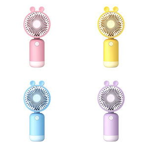 Ventilador de Mano Portátil Mini de Dibujos Animados CITICITY para Niños, Plegable, Diseño de Conejo, Oso y Ciervo, Recargable con Batería, para Viajes al Aire Libre - Product Image 5