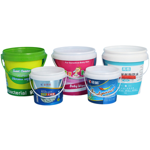 Bán buôn 500ml cấp thực phẩm 3L Vòng Nhựa thùng bao bì xô với nắp - Product Image 2