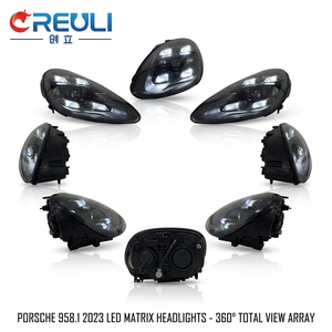 Nouveaux phares LED <span class=keywords><strong>de</strong></span> style matriciel <span class=keywords><strong>2023</strong></span> pour voitures 12V, pièces automobiles pour 958.1 958.2 2011-2018, mise à niveau des phares - Product Image 5