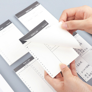Mémo papier personnalisé bon marché auto-adhésif portable pour uriner Minutes de la réunion <span class=keywords><strong>Plan</strong></span> quotidien/mensuel arraché - Product Image 3