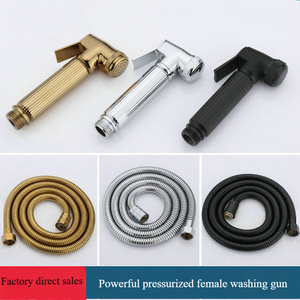 Juego de pistola de <span class=keywords><strong>ducha</strong></span> de bañera sentada de latón de mano moderno, grifo de baño a presión, cabezal de <span class=keywords><strong>ducha</strong></span>, accesorios para inodoro y Spa - Product Image 2