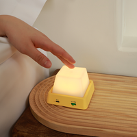 Lampe de nuit rechargeable LED intelligente avec bouton tactile, lampe de table pour chambre à coucher, veilleuse tactile pour enfants, cadeau pour chambre à coucher