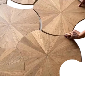 Venta directa de fábrica, suelo de parquet de Control Industrial de PVC, en forma de hoja de loto, impermeable, autoadhesivo, uso en Hotel, garantía de 5 años - Product Image 1