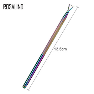 <span class=keywords><strong>Rosalind</strong></span> — accessoires pour manucure en acier inoxydable, fournitures d'ongles, tête en triangle coloré, repousse cuticule, vente en gros, dissolvant de gel - Product Image 6