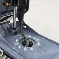 Mini-dumper, Chargeuse compacte hydraulique basculante, 4x4, Rotation à 260 degrés, Camion-benne, Chariot à chenilles, Moteur, Pompe, Roulement