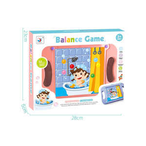 Juego de equilibrio de 28 cm x 23 cm x 5 cm, laberinto de bolas rodantes de plástico para niños mayores de 3 años, juguete educativo para el entrenamiento cerebral - Product Image 1