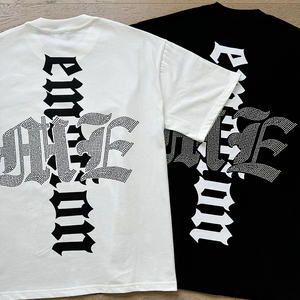 Vêtements de rue pour hommes en gros MIXED EMOTION, tricotés 100% coton, coupe régulière, style streetwear lourd, imprimé hip-hop, personnalisé, graphique Y2K - Product Image 6