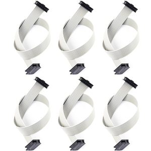 Câble plat IDC en cuivre Jujinglobal, 10 broches, 2x5, pas de 2,0 mm, couleur grise, longueur 7,8 pouces, connecteur FFC FPC - Product Image 4